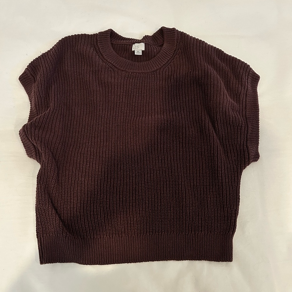a new day Rich Brown Crew Neck Sweater
